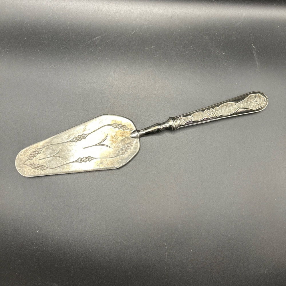 Antique Silver Cake Server